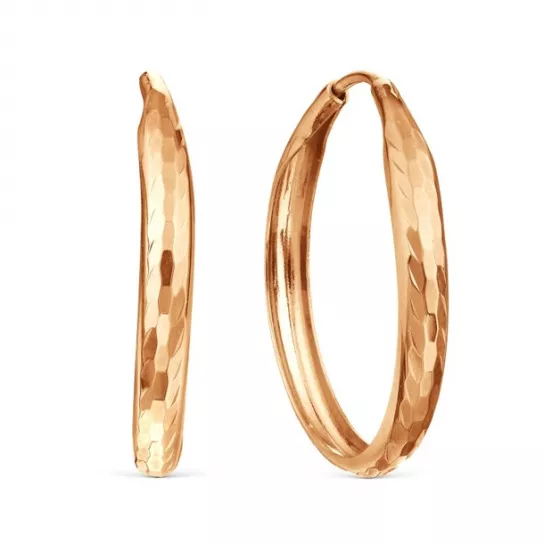 Серьги-конго из золота