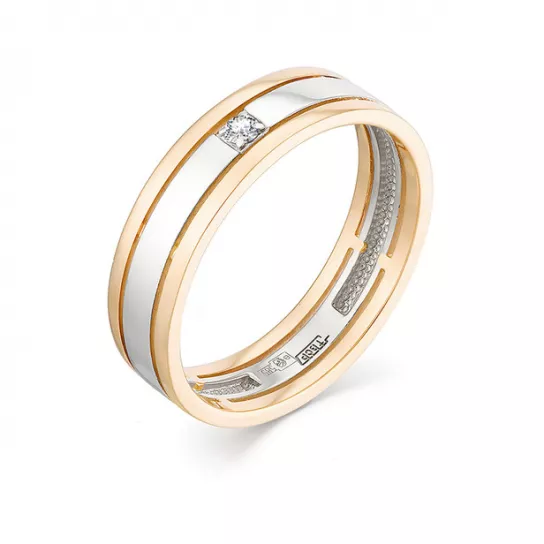 Кольцо с бриллиантами из золота