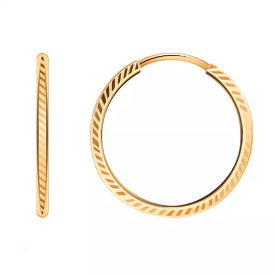 Серьги-конго из золота