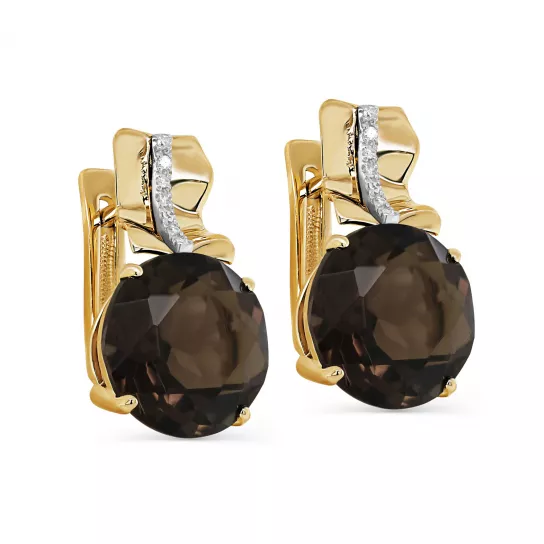 Серьги с бриллиантами из золота