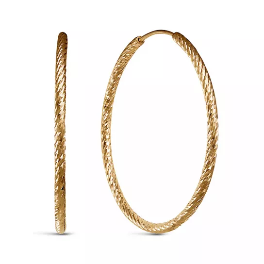 Серьги-конго из золота