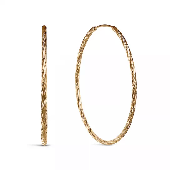 Серьги-конго из золота