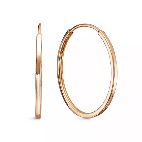 Серьги-конго из золота