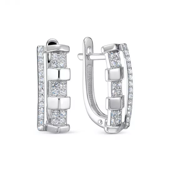 Серьги с бриллиантами из золота