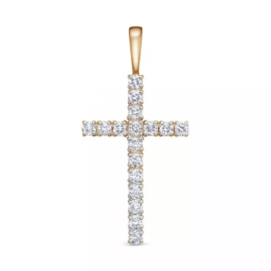 Подвеска с бриллиантами с бриллиантом из золота