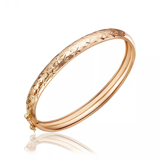 Браслет жесткий из золота