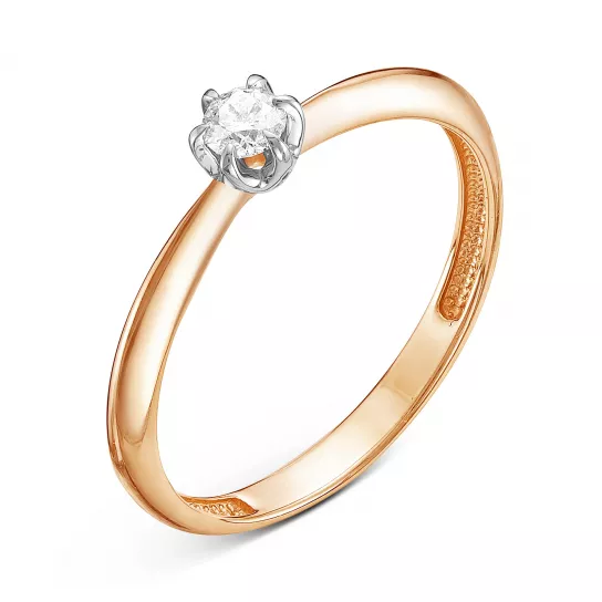 Кольцо с бриллиантами из золота