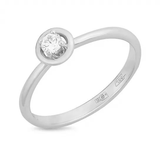 Кольцо с бриллиантами из золота