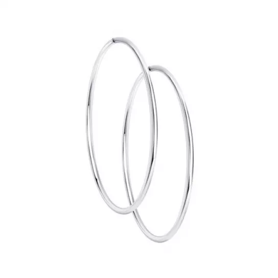 Серьги-конго из серебра