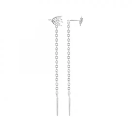 Серьги-продевки из серебра